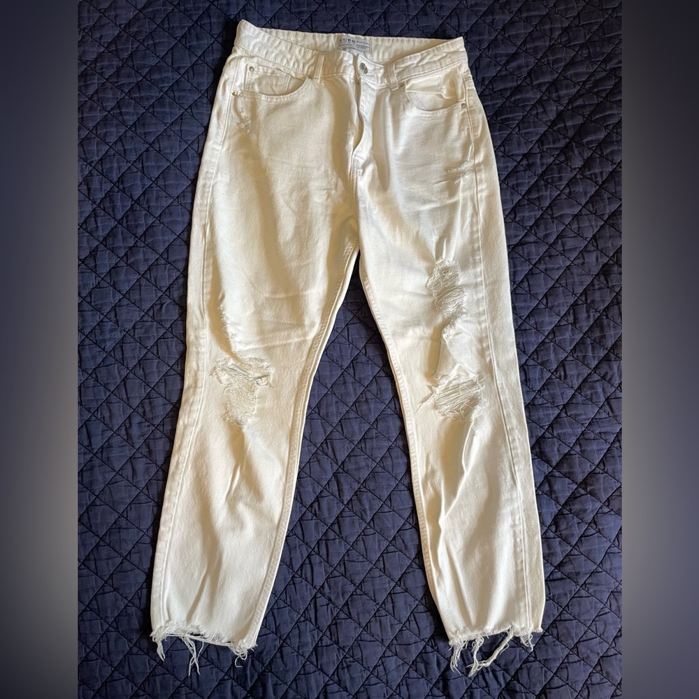 White Ripped Jeans